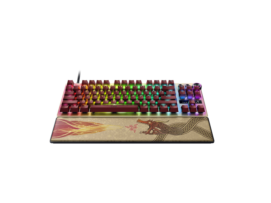 EAN 8886419349877 - Razer Huntsman V3 Pro Tenkeyless teclado Juego USB QWERTY Inglés internacional Oro, Amarillo imagen 4