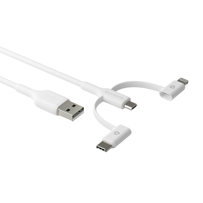 EAN 5711428071767 - dbramante1928 CBX3A3WH7176 cable USB 1 m USB A USB C/Micro USB-A/Lightning Blanco imagen 3