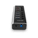 EAN 4002888433716 - Lindy 43371 hub de interfaz USB 3.2 Gen 1 (3.1 Gen 1) Type-B 5000 Mbit/s Negro imagen 3
