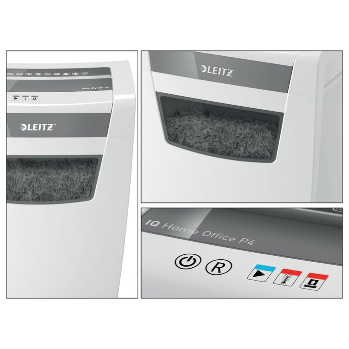 EAN 4002432118939 - Leitz IQ Home Office P-4 triturador de papel Corte en partículas 22 cm Blanco imagen 6