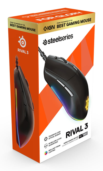 EAN 5707119039833 - Steelseries Rival 3 ratón Juego mano derecha USB tipo A Óptico 8500 DPI imagen 17
