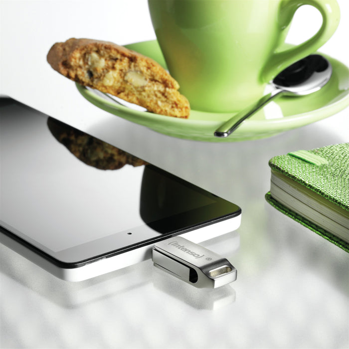 EAN 4034303032952 - Intenso cMobile Line unidad flash USB 128 GB USB Type-A / USB Type-C 3.2 Gen 1 (3.1 Gen 1) Plata imagen 5