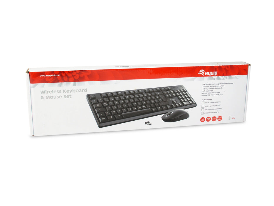 EAN 4015867230978 - Equip 245220 teclado Ratón incluido Oficina RF inalámbrico QWERTZ Alemán Negro imagen 6