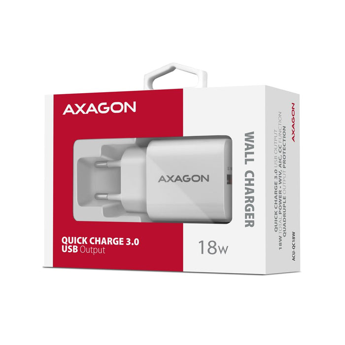 EAN 8595247908346 - Axagon ACU-QC18W cargador de dispositivo móvil Teléfono móvil, Smartphone, Reloj inteligente, Tableta, Un imagen 9