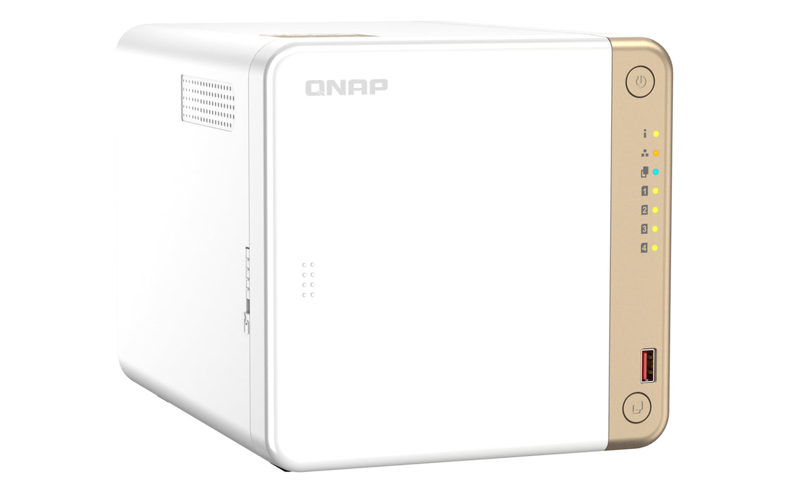EAN 4711103080030 - QNAP TS-462-4G servidor de almacenamiento NAS Torre Intel® Celeron® N4505 4 GB DDR4 0 TB QNAP QTS Blanco imagen 5