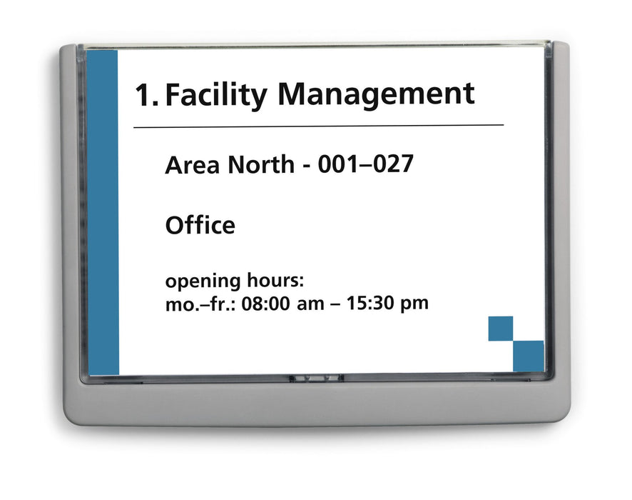 EAN 4005546405483 - Durable 486637 portacartel y stand de información Portacarteles A5 Plástico Grafito imagen 4