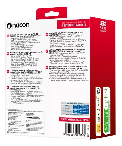 EAN 3665962029109 - NACON SWITCHNEWCHARGERPRO accesorio de controlador de juego Soporte de recarga imagen 5