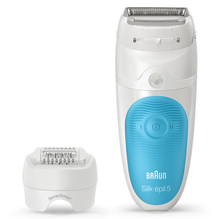 EAN 4210201426639 - Braun Silk-épil 5 SES 5-605 28 pinzas Azul, Blanco imagen 1