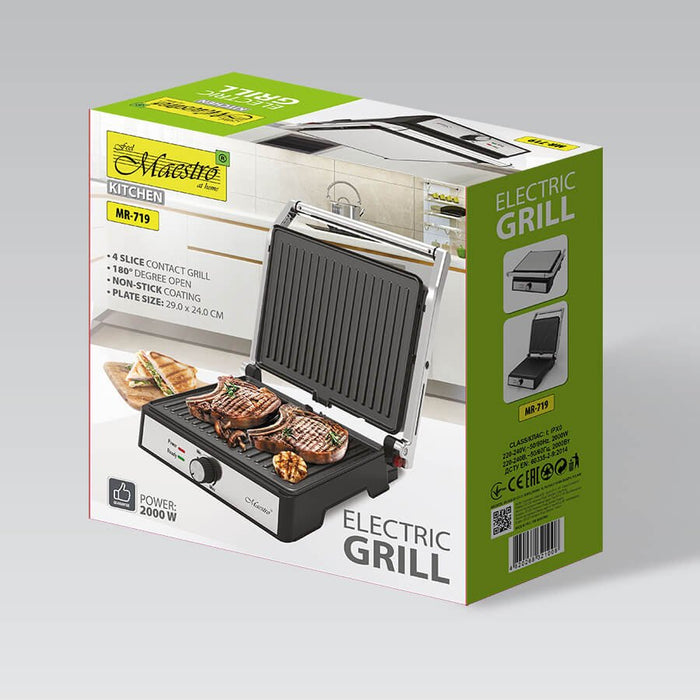 EAN 4820268321008 - Maestro MR-719 parrilla eléctrica de contacto imagen 6