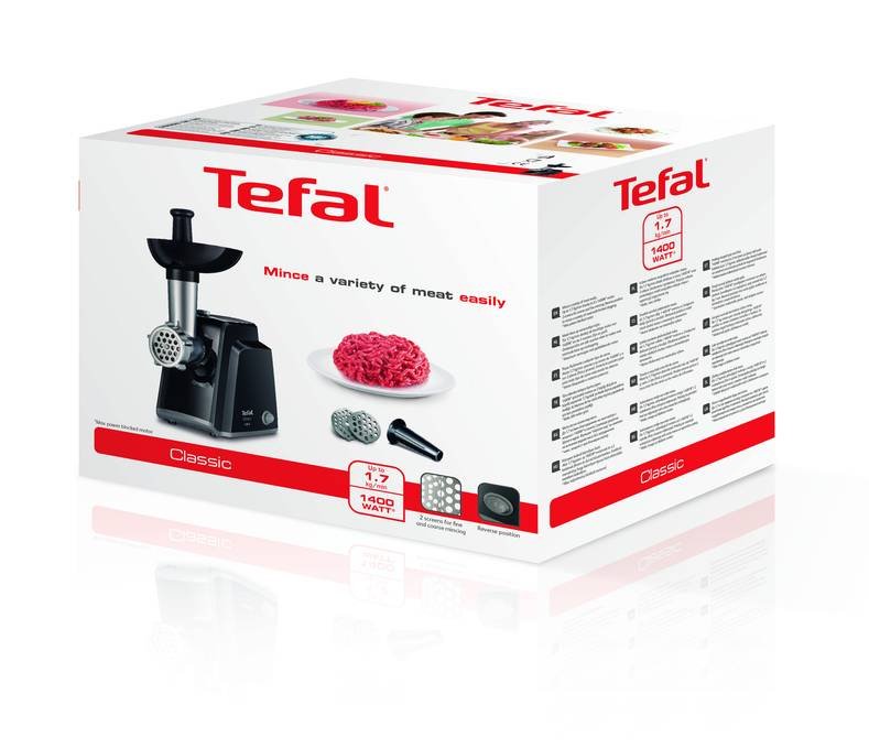 EAN 3016661150425 - Tefal NE105838 picadora 1400 W Negro, Acero inoxidable imagen 3