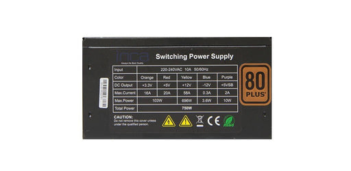 EAN 8681949010903 - Inca IPS-075PG unidad de fuente de alimentación 750 W 20+4 pin ATX ATX Negro imagen 2
