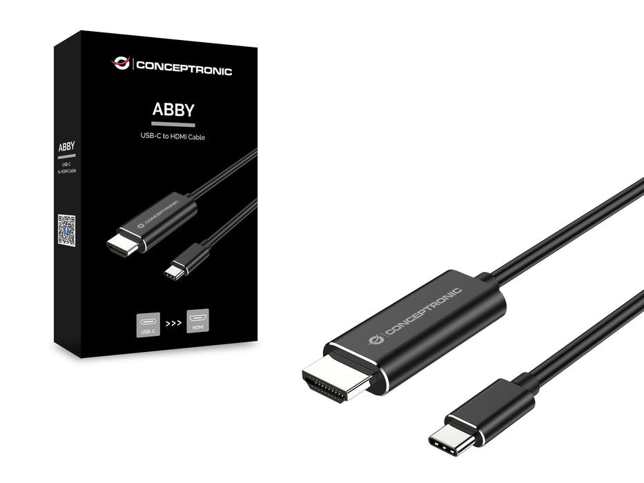 EAN 4015867227374 - Conceptronic ABBY04B adaptador de cable de vídeo 2 m USB Tipo C HDMI imagen 3