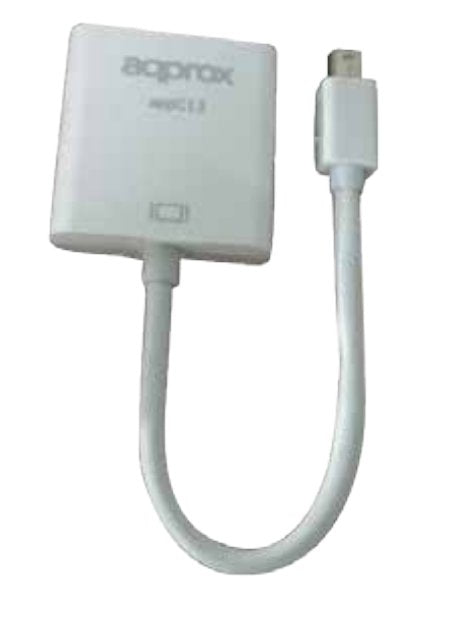 EAN 8435099515289 - Approx APPC13 adaptador de cable de vídeo Mini DisplayPort VGA (D-Sub) Blanco imagen 1