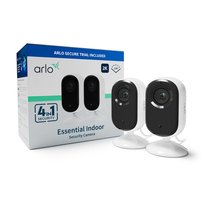 EAN 0193108146494 - Arlo Essential 2 2K Indoor CAMERA 2pack Cámara de seguridad IP Interior Escritorio/pared imagen 1