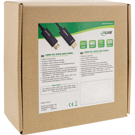 EAN 4043718311187 - InLine 17530O cable HDMI 30 m HDMI tipo A (Estándar) Negro imagen 2