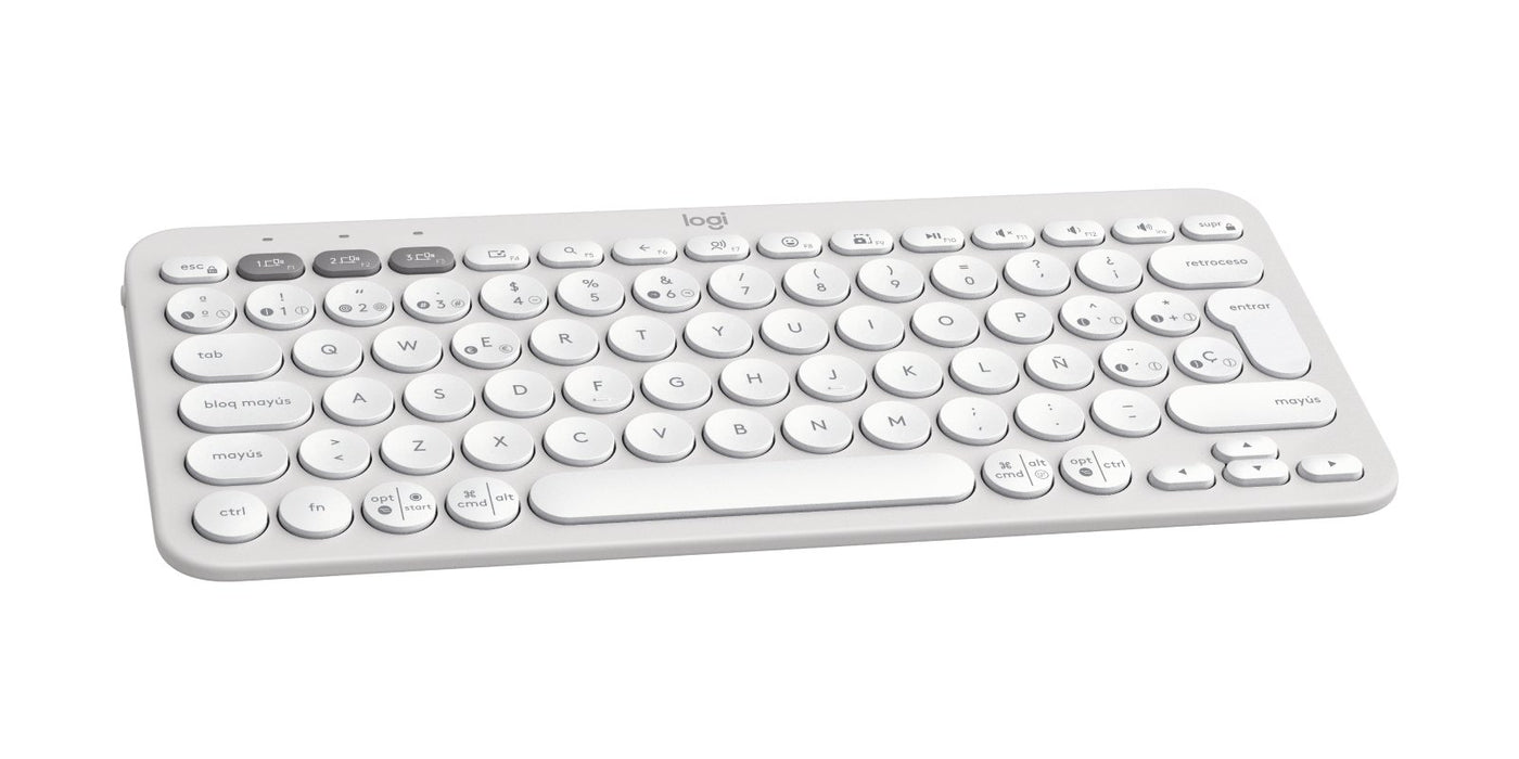 EAN 5099206111226 - Logitech 920-011828 teclado Universal RF Wireless + Bluetooth QWERTY Español Blanco imagen 6