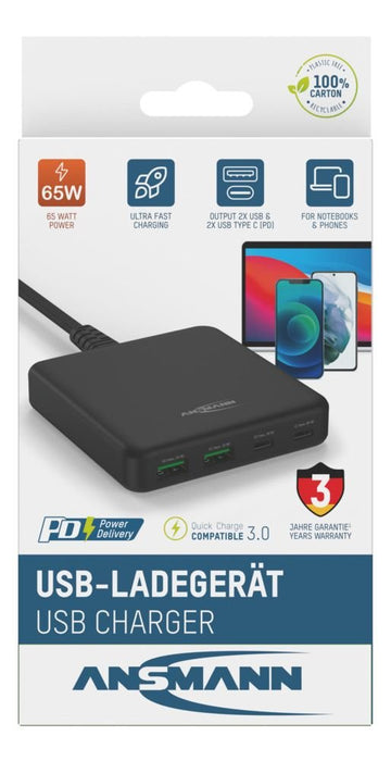 EAN 4013674196074 - Ansmann DC465PD Portátil, Smartphone Negro Corriente alterna Carga rápida Interior imagen 10