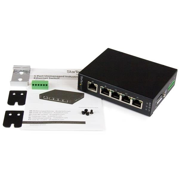 EAN 0065030859318 - StarTech.com IES51000 switch No administrado Gigabit Ethernet (10/100/1000) Negro imagen 4
