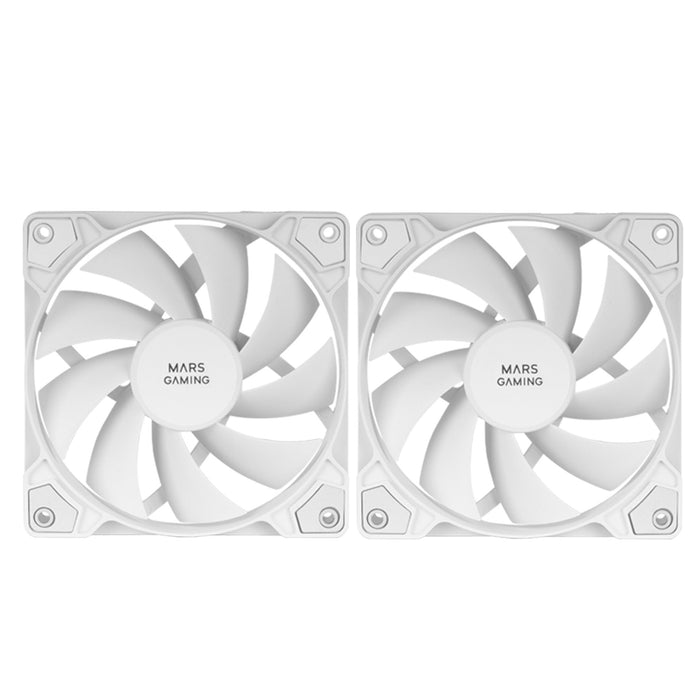 EAN 8435693102786 - Mars Gaming MFPROX2W sistema de refrigeración para ordenador Carcasa del ordenador Ventilador 12 cm 2 pie imagen 2