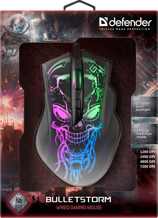 EAN 4714033529280 - Defender BULLETSTORM GM-928 ratón Juego mano derecha USB tipo A Óptico 7200 DPI imagen 8