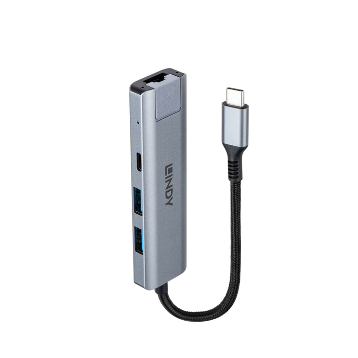 EAN 4002888434225 - Lindy 43422 hub de interfaz USB 3.2 Gen 2 (3.1 Gen 2) Type-C 10000 Mbit/s Gris imagen 3