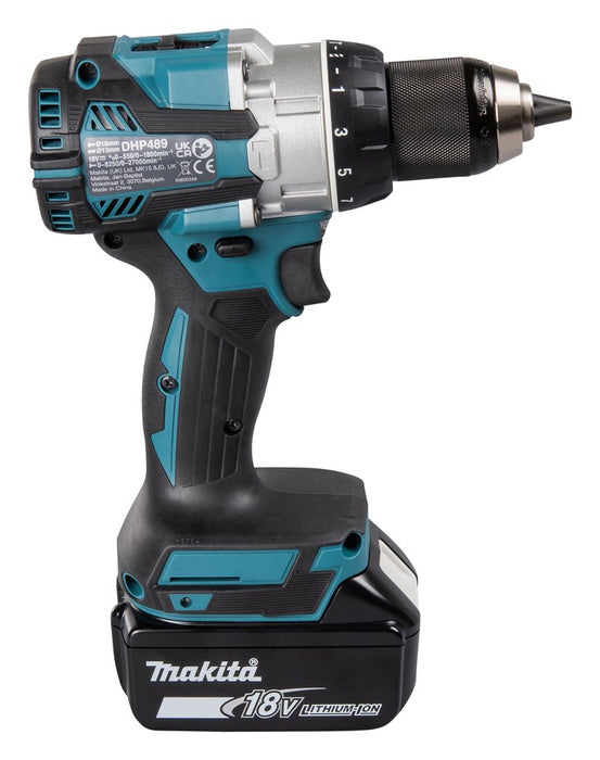 EAN 0088381775663 - Makita DHP489RTJ destornillador eléctrico y llave de impacto 1800 RPM Negro, Azul imagen 6