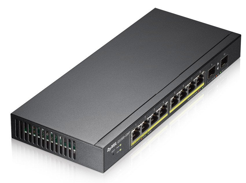 EAN 0760559129453 - Zyxel GS1900-10HP switch Gestionado L2 Gigabit Ethernet (10/100/1000) Energía sobre Ethernet (PoE) Negro imagen 3