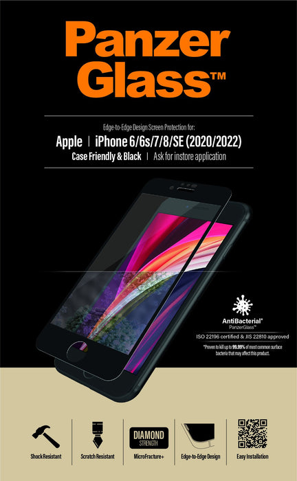 EAN 5711724026799 - PanzerGlass ® Screen Protector iPhone 8 | 7 | 6s | 6 | SE (2020/2022) | Edge-to-Edge Protector de pantall imagen 9