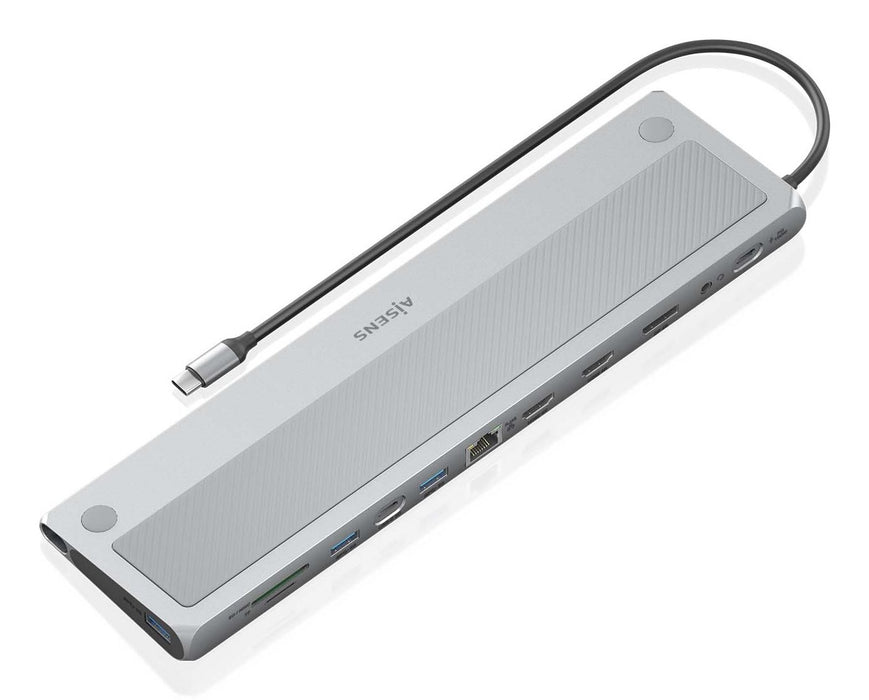 EAN 8435739902929 - AISENS ASUC-12P020-GR base para portátil y replicador de puertos Alámbrico USB 3.2 Gen 1 (3.1 Gen 1) Type imagen 2