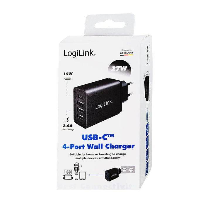 EAN 4052792057096 - LogiLink PA0221 cargador de dispositivo móvil Universal Negro Corriente alterna Carga rápida Interior imagen 7