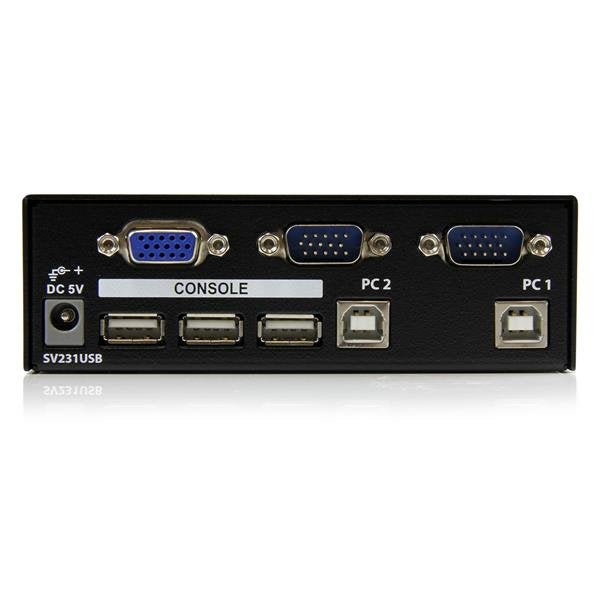EAN 0065030806039 - StarTech.com SV231USBGB interruptor KVM Negro imagen 3