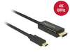 EAN 4043619852901 - DeLOCK 85290 adaptador de cable de vídeo 1 m USB Tipo C HDMI Negro imagen 1