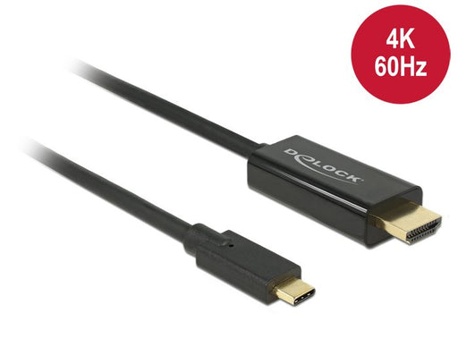 EAN 4043619852901 - DeLOCK 85290 adaptador de cable de vídeo 1 m USB Tipo C HDMI Negro imagen 1