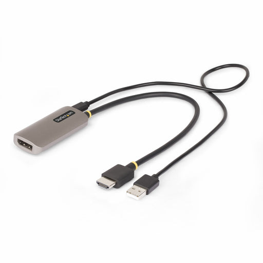 EAN 0065030900867 - StarTech.com 148B-HDMI-DP-8K adaptador de cable de vídeo 0,3 m HDMI tipo A (Estándar) Negro, Plata imagen 1