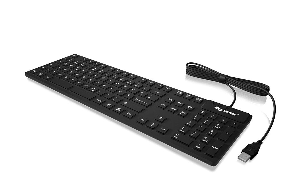 EAN 4250078188773 - KeySonic KSK-8030IN teclado Industrial USB QWERTY Inglés de EE. UU. Negro imagen 1