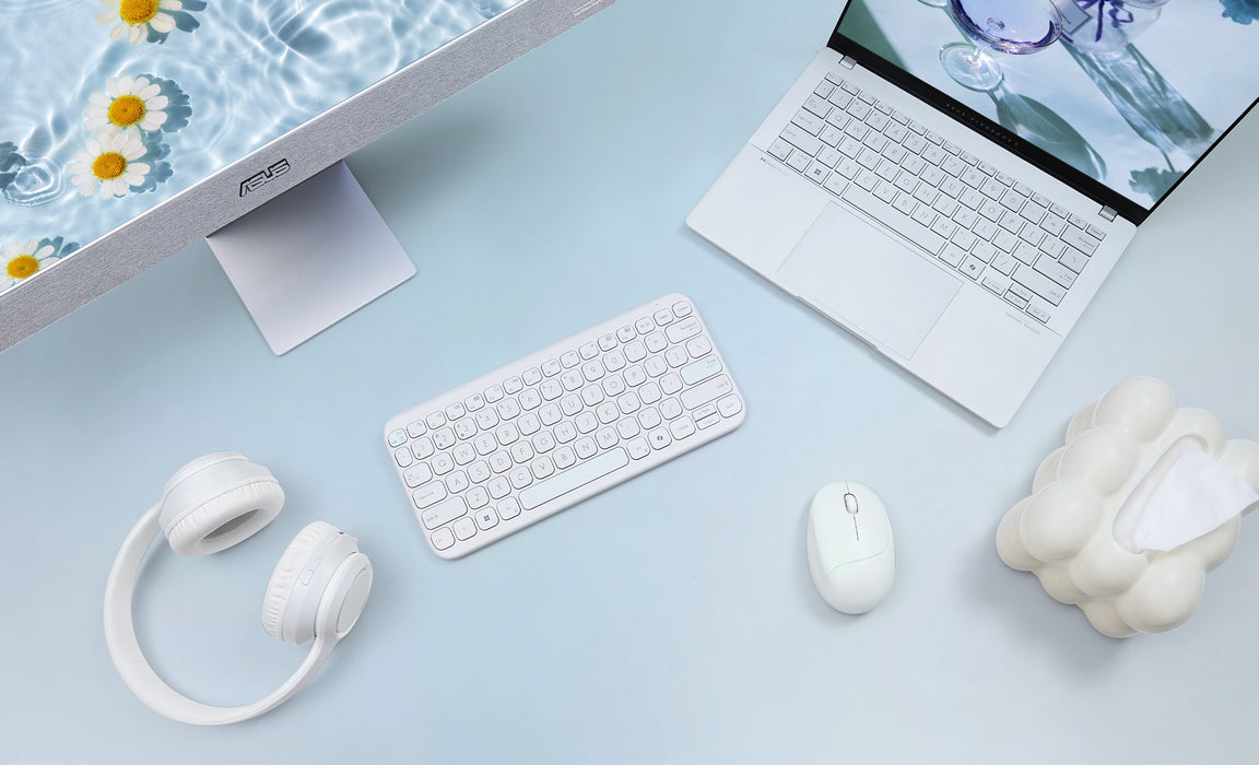 EAN 4711387823101 - ASUS Marshmallow Keyboard KW100 teclado Hogar Bluetooth QWERTZ Alemán Blanco imagen 8