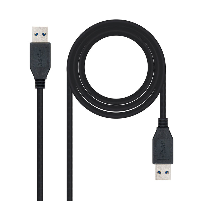 EAN 8433281003880 - Nanocable 10.01.1002-BK cable USB USB 3.2 Gen 1 (3.1 Gen 1) 2 m USB A Negro imagen 1