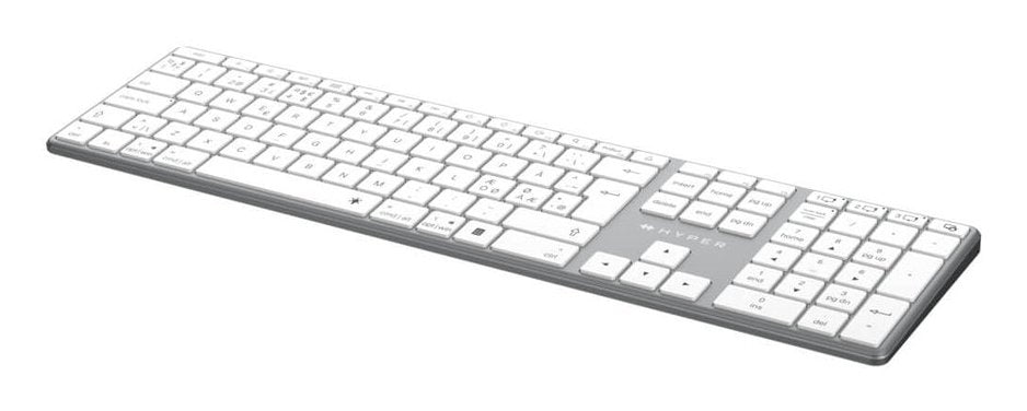 EAN 1220000630208 - HYPER HS2310NO teclado Hogar / Oficina Bluetooth QWERTY Nórdico Gris imagen 3