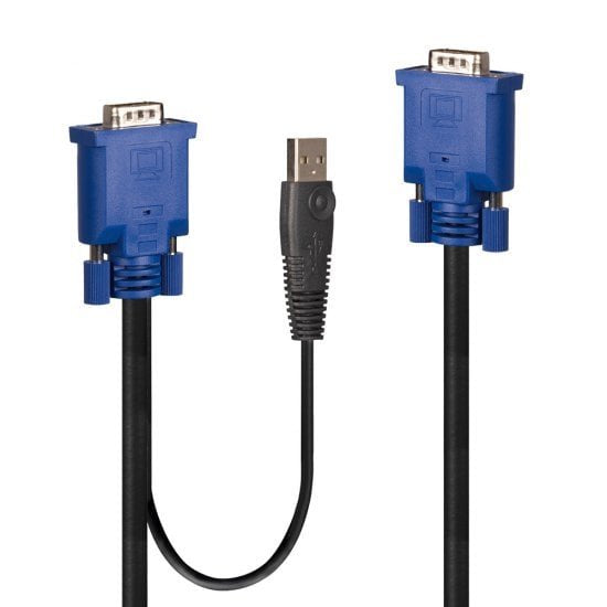 EAN 4002888321860 - Lindy 32186 cable para video, teclado y ratón (kvm) Negro, Azul 2 m imagen 1