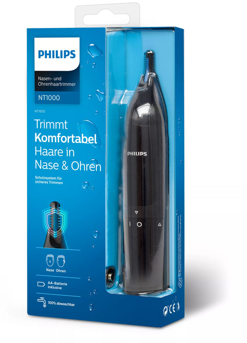 EAN 8710103932512 - Philips Norelco NOSETRIMMER Series 1000 NT1650/16 cortadora de pelo y maquinilla Negro Alcalino imagen 3