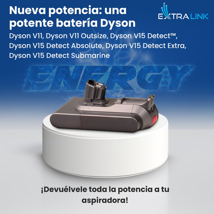 EAN 5907207222981 - Extralink BATERIA DYSON, V11 (CLICK TYPE) 25.2V 3000MAH batería recargable industrial imagen 7