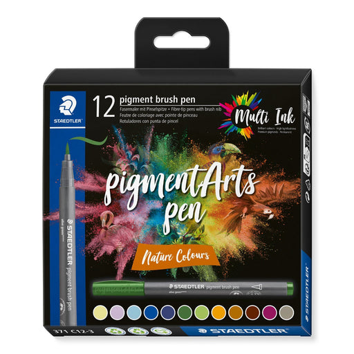 EAN 4007817097052 - Staedtler Pigment Arts Brush Pen Nature Colors rotulador Multicolor 12 pieza(s) imagen 1