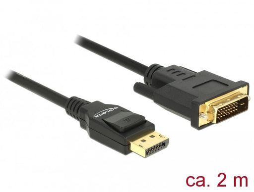 EAN 4043619853137 - DeLOCK 85313 adaptador de cable de vídeo 2 m DisplayPort DVI-D Negro imagen 2