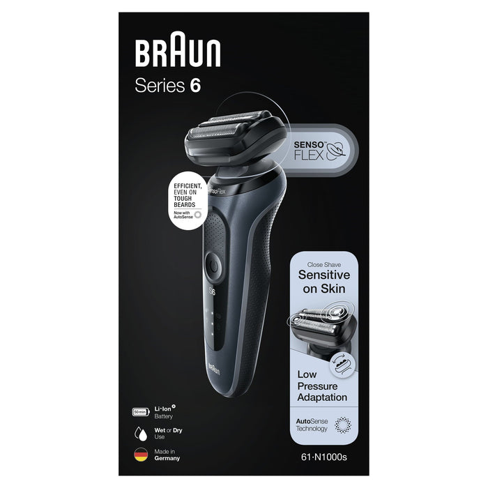 EAN 4210201432920 - Braun Series 6 61-N1000s Máquina de afeitar de láminas Negro, Gris imagen 3