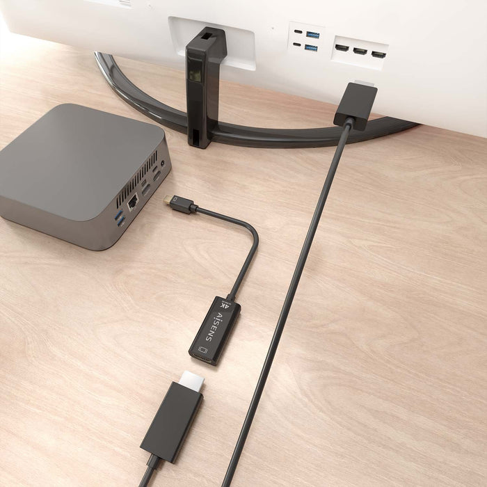 EAN 8435739902202 - AISENS A125-0904 adaptador de cable de vídeo 0,15 m Mini DisplayPort HDMI tipo A (Estándar) imagen 6