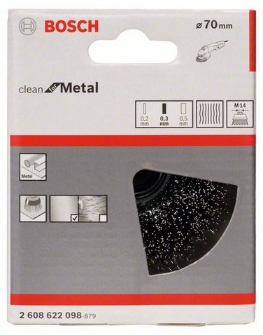 EAN 3165140631785 - Bosch 2 608 622 098 cepillo y rueda de alambre Cepillo de copa 7,5 cm imagen 2