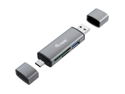 EAN 4015867227237 - Equip 245460 lector de tarjeta USB 3.2 Gen 1 (3.1 Gen 1) Type-A/Type-C Gris imagen 1