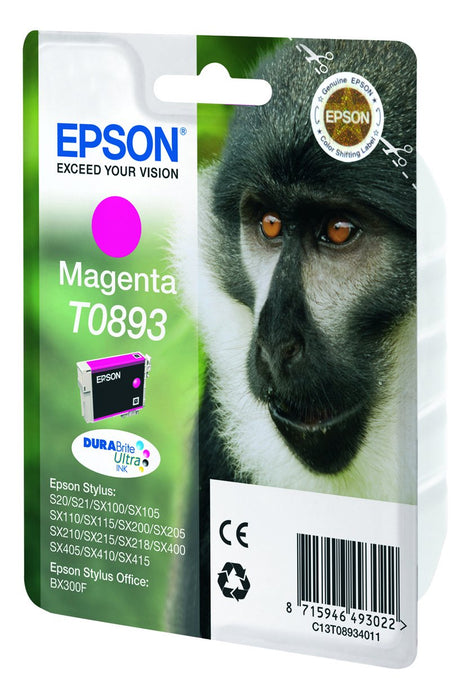 EAN 8715946416335 - Epson Monkey T0893 cartucho de tinta 1 pieza(s) Original imagen 2