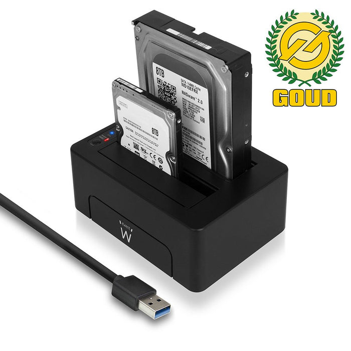 EAN 8054392611018 - Ewent EW7014 base de conexión para disco duro USB 3.2 Gen 1 (3.1 Gen 1) Type-A Negro imagen 2