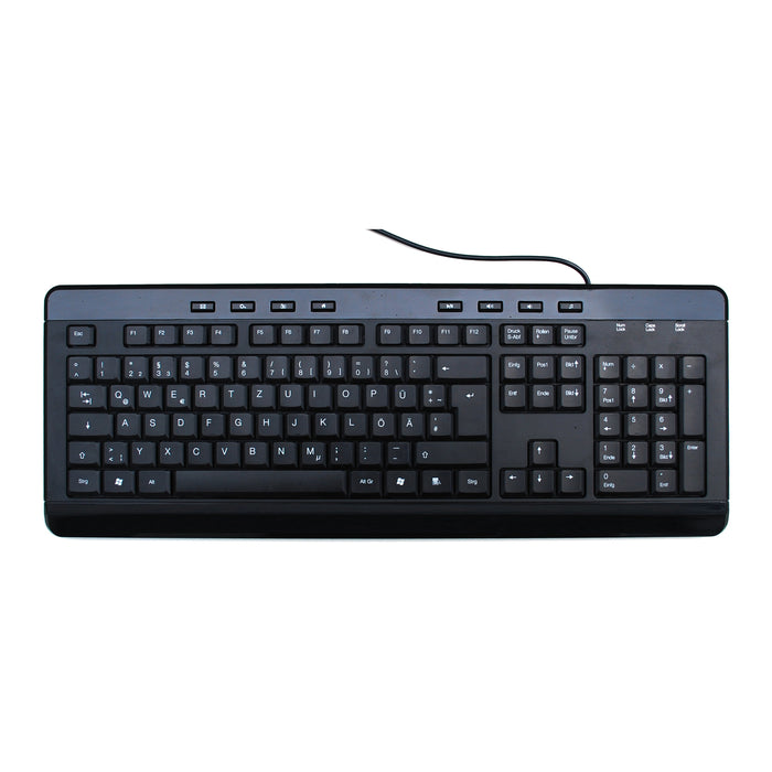 EAN 4260283117772 - MediaRange MROS102 teclado Universal USB QWERTZ Alemán Negro imagen 4